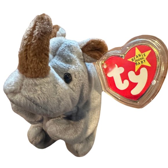 Ty Beanie Babies Spike The Rhinoceros - NWMT - Picture 1 of 11